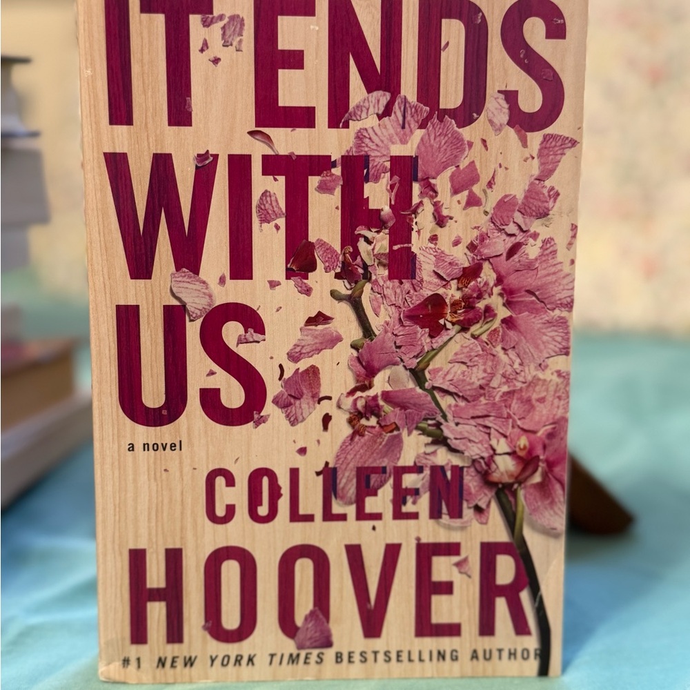 Pink and Brown Floral Coffee Table Book